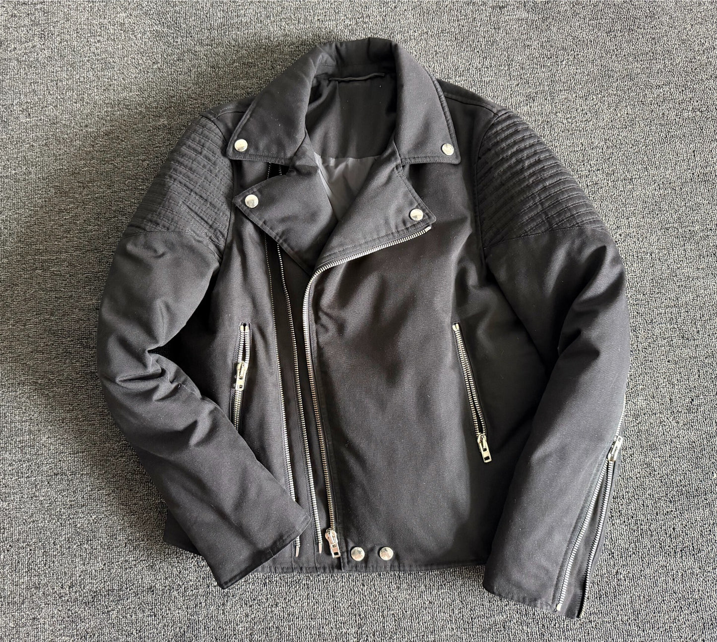 Givenchy Black Cotton Puffer Rider Jacket