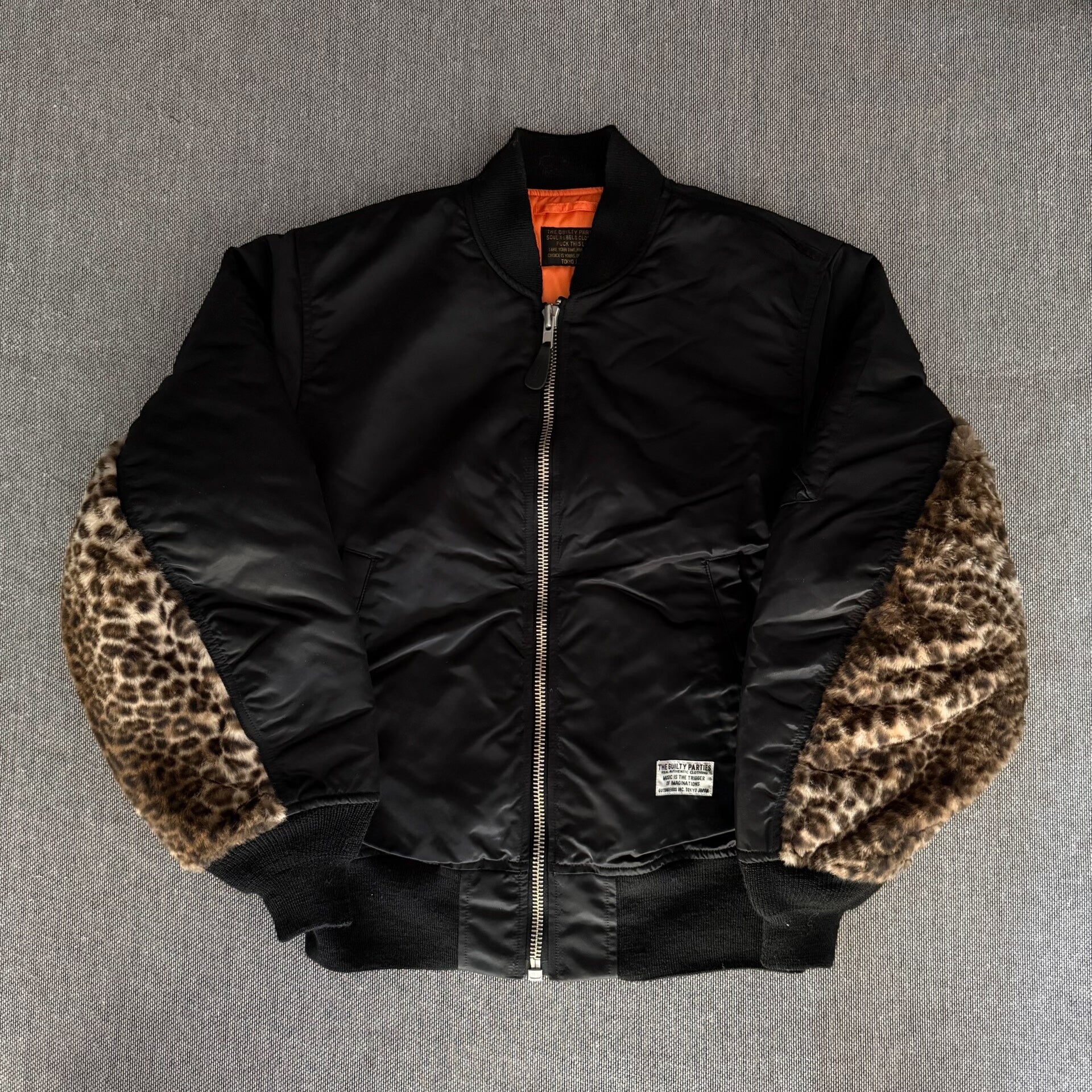 Wacko Maria Leopard Print MA1 Flight Jacket