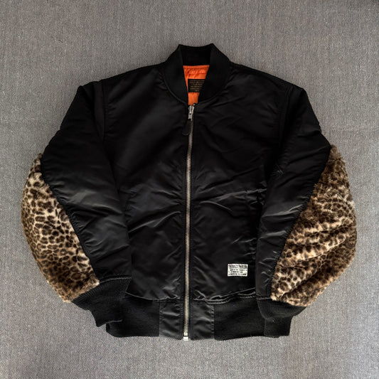 Wacko Maria Leopard Print MA1 Flight Jacket