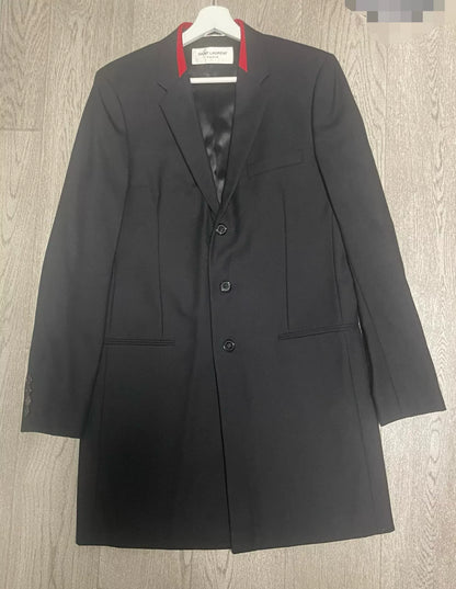 Saint Laurent Black Wool Coat