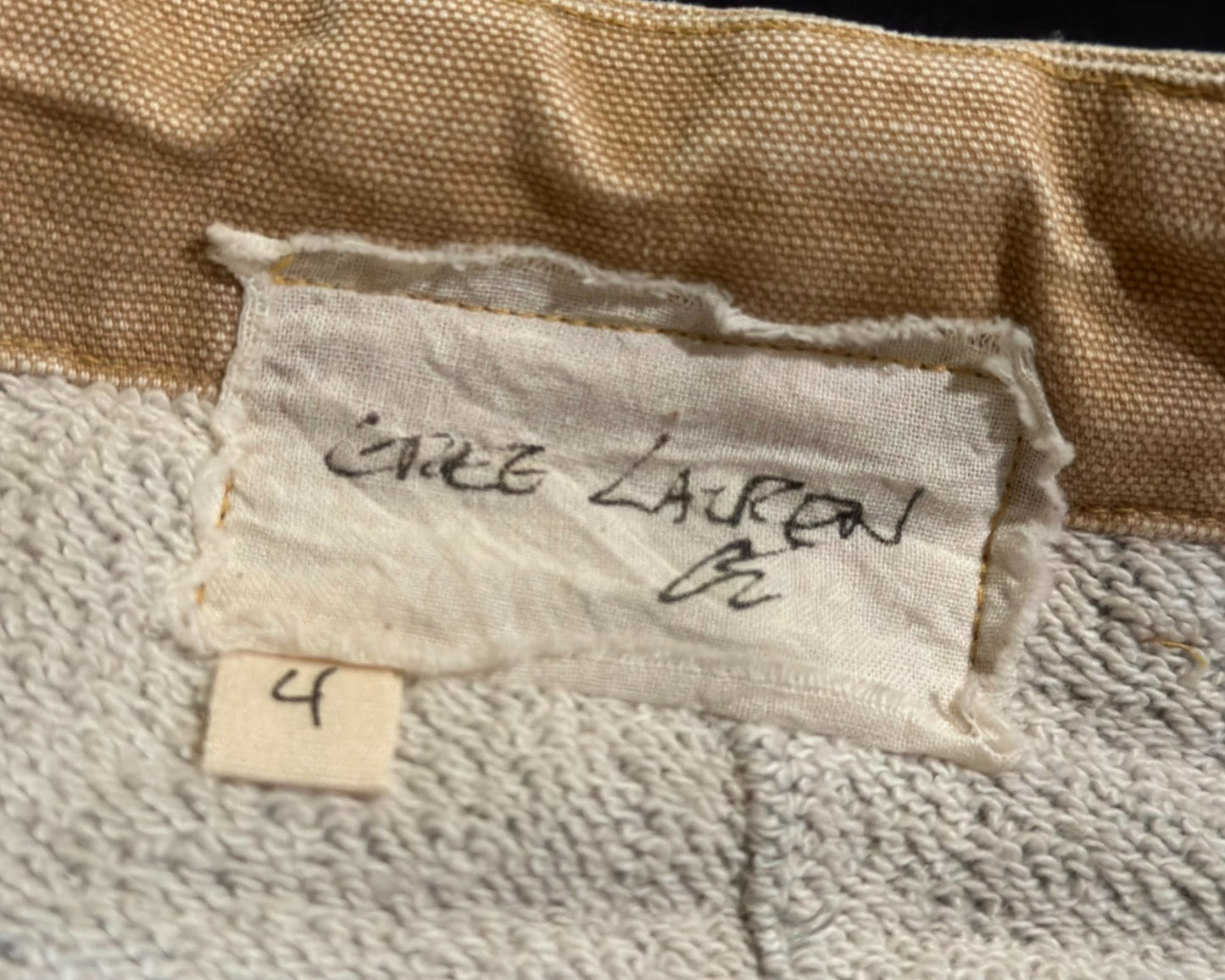 Greg Lauren Distressed Cargo Shorts
