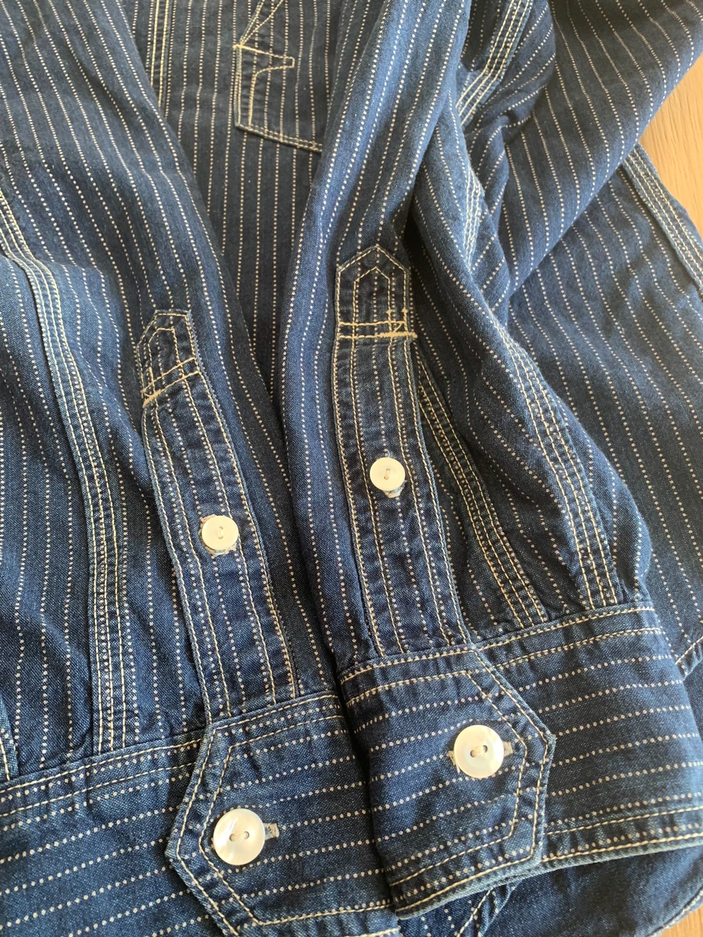 FREEWHEELERS Discharge Print Vintage Shirt