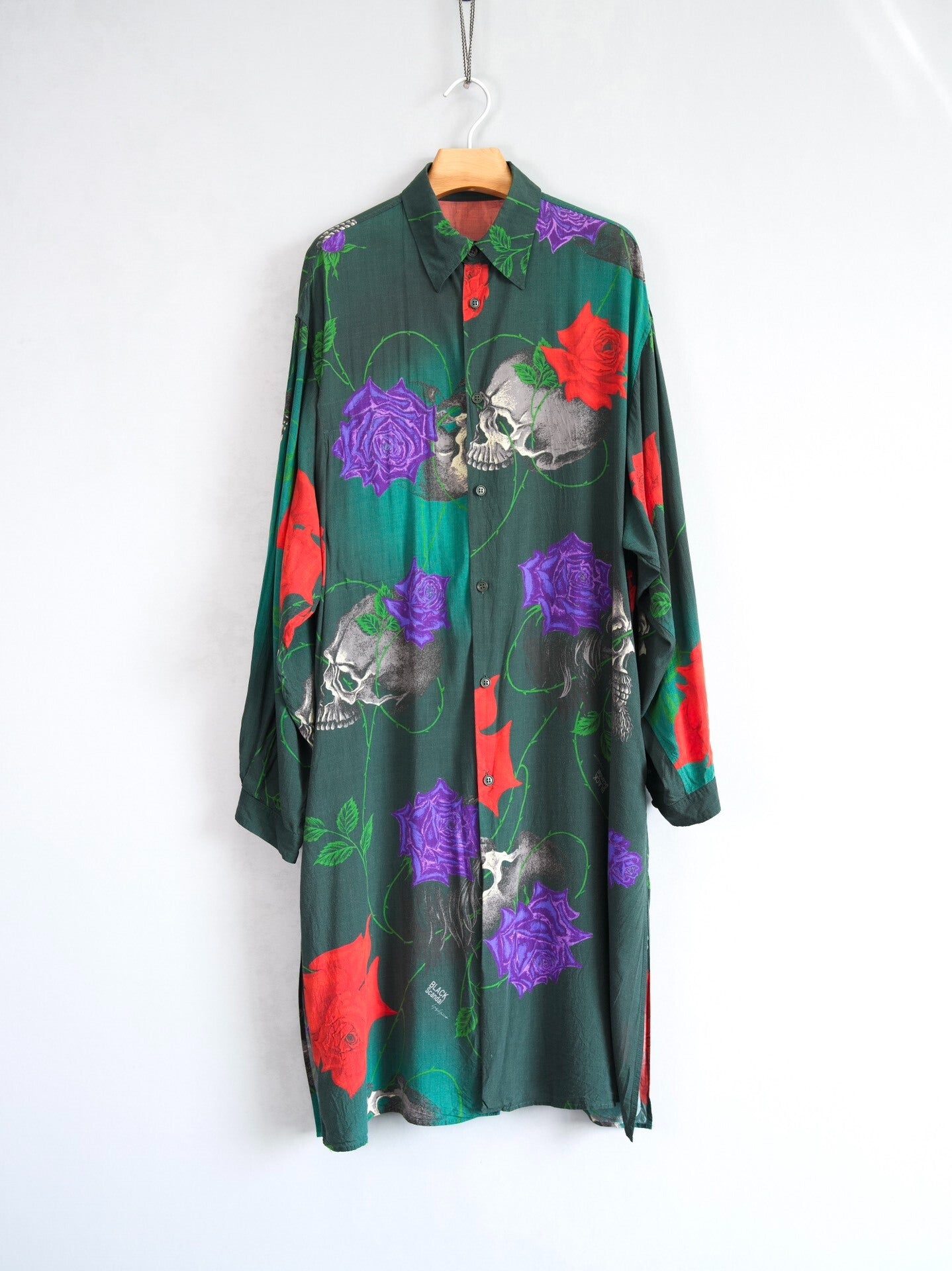 Yohji Yamamoto 18SS Skull Rose Shirt