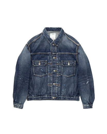 VISVIM 101XX DMGD Blue Denim Jacket