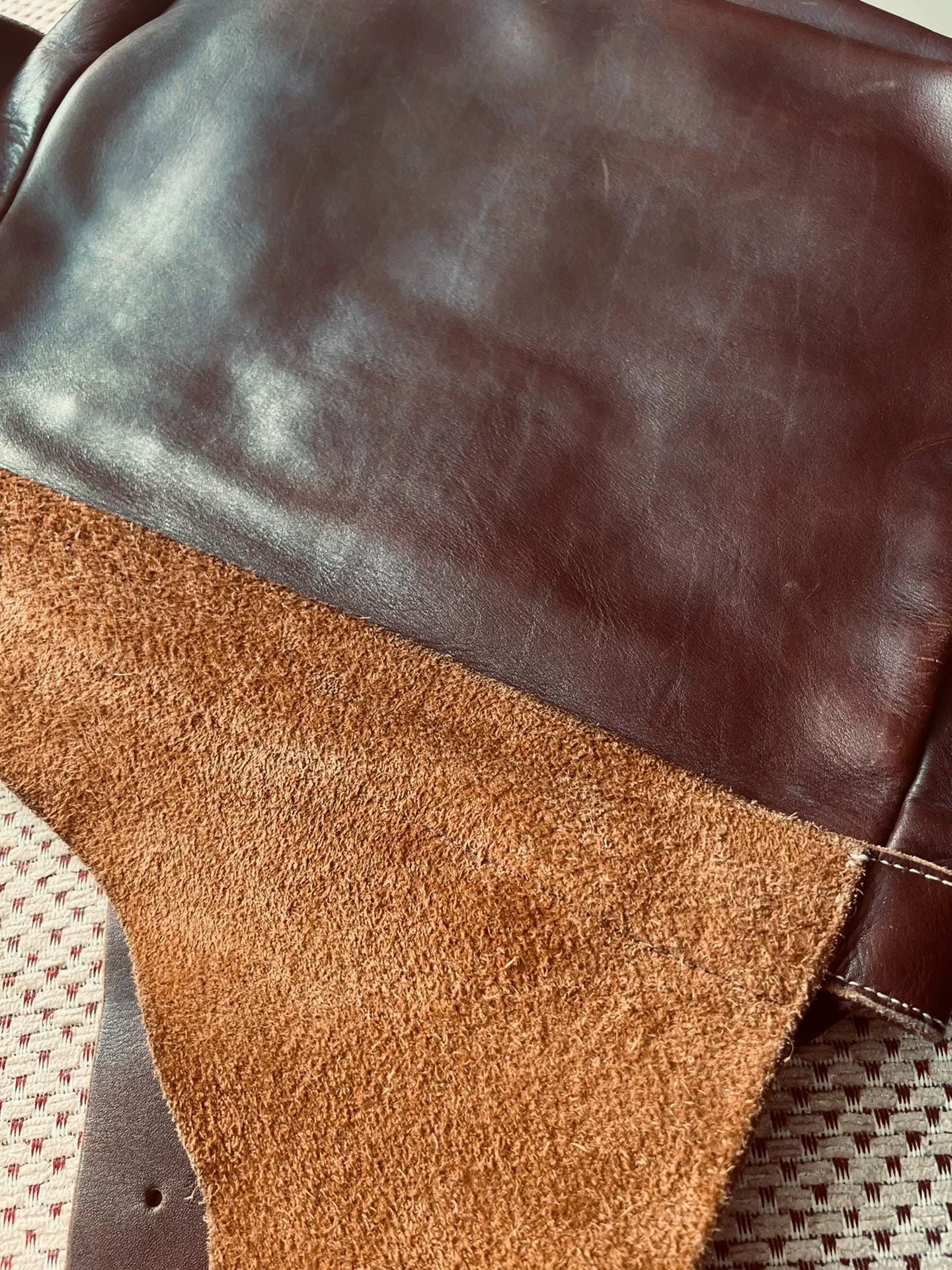 RRL Navajo Style Leather Messenger Bag