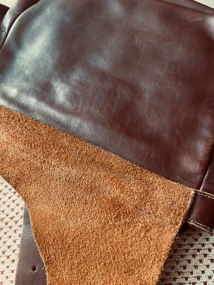 RRL Navajo Style Leather Messenger Bag