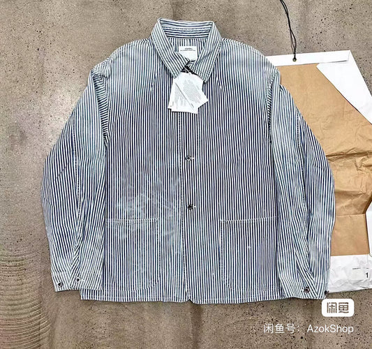 Visvim Coverall Hickory Dry Striped Jacket