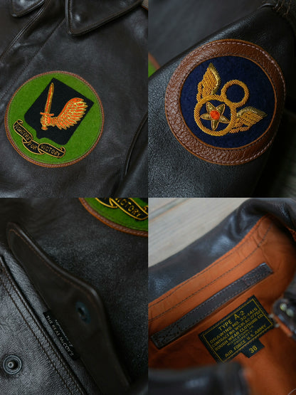 Real McCoy Vintage Painted A2 Flight Jacket