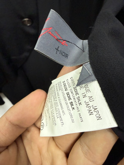 Yohji Yamamoto Noir Silk Tulle Blazer