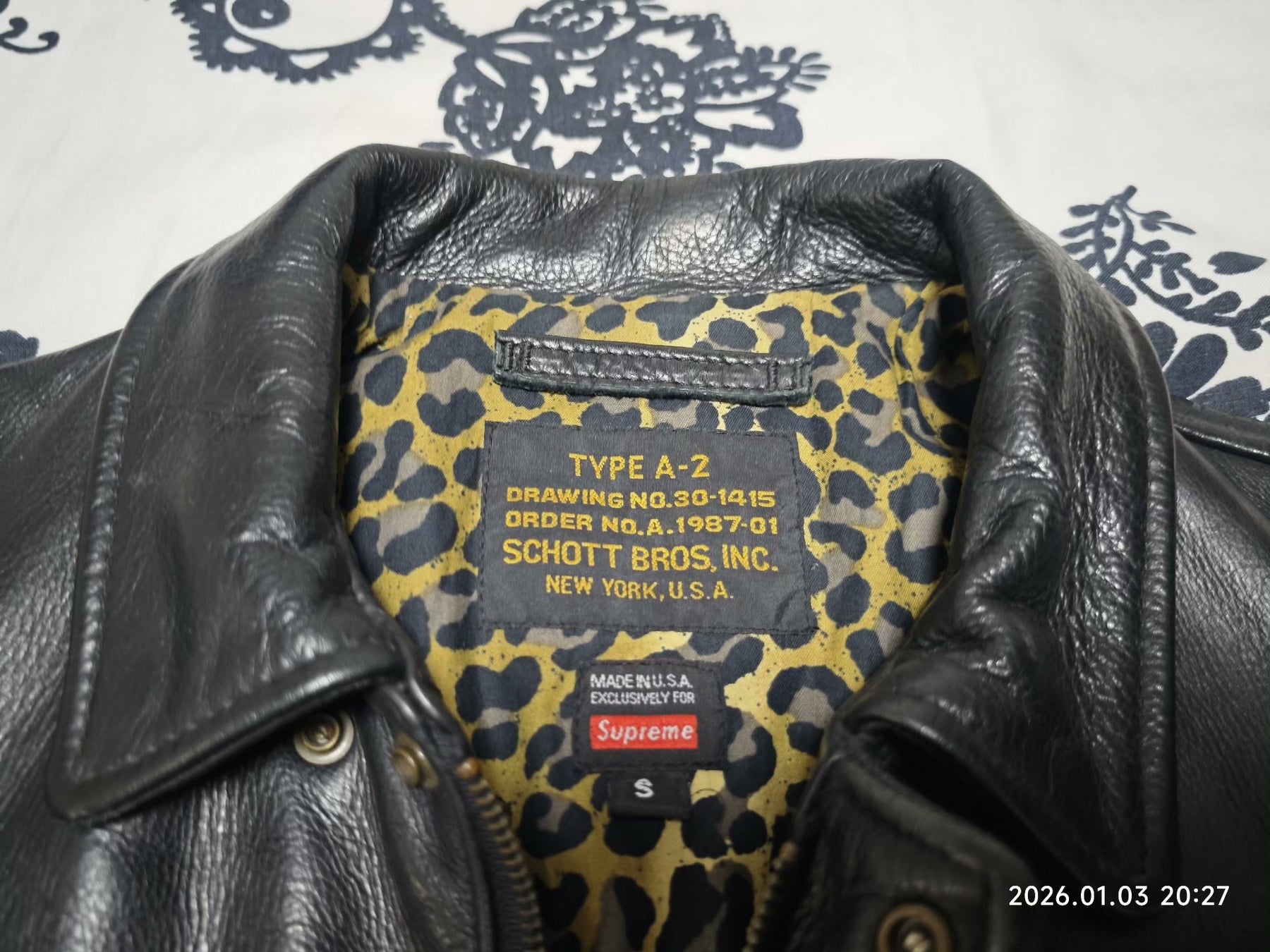 Supreme x Schott A2 Leather Jacket