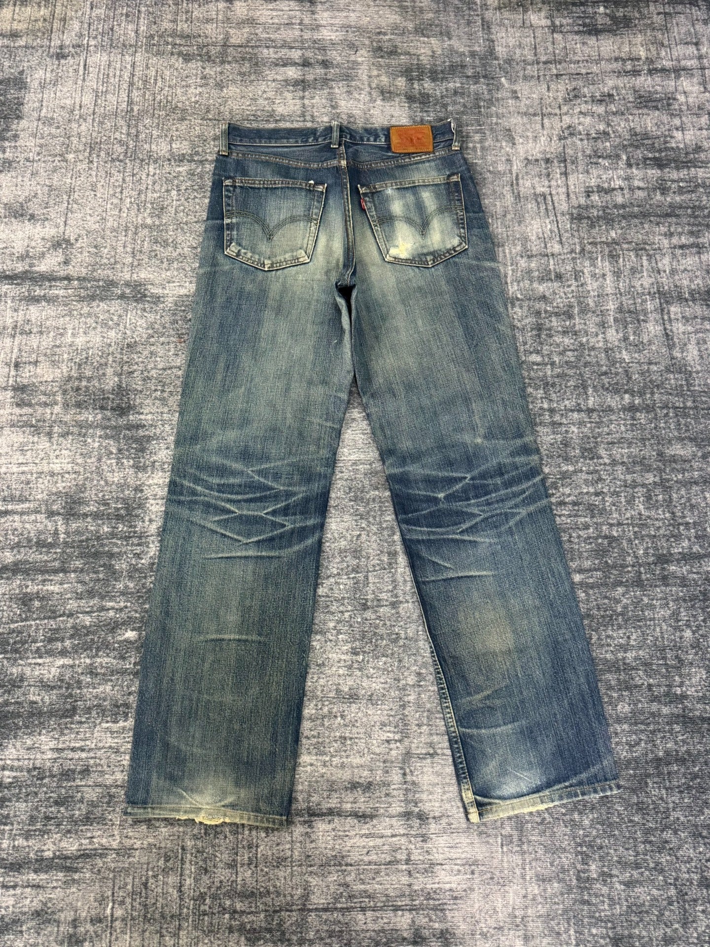 Vintage Levi's 502 Japanese Washed Blue Jeans