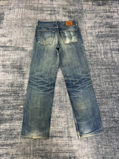 Vintage Levi's 502 Japanese Washed Blue Jeans