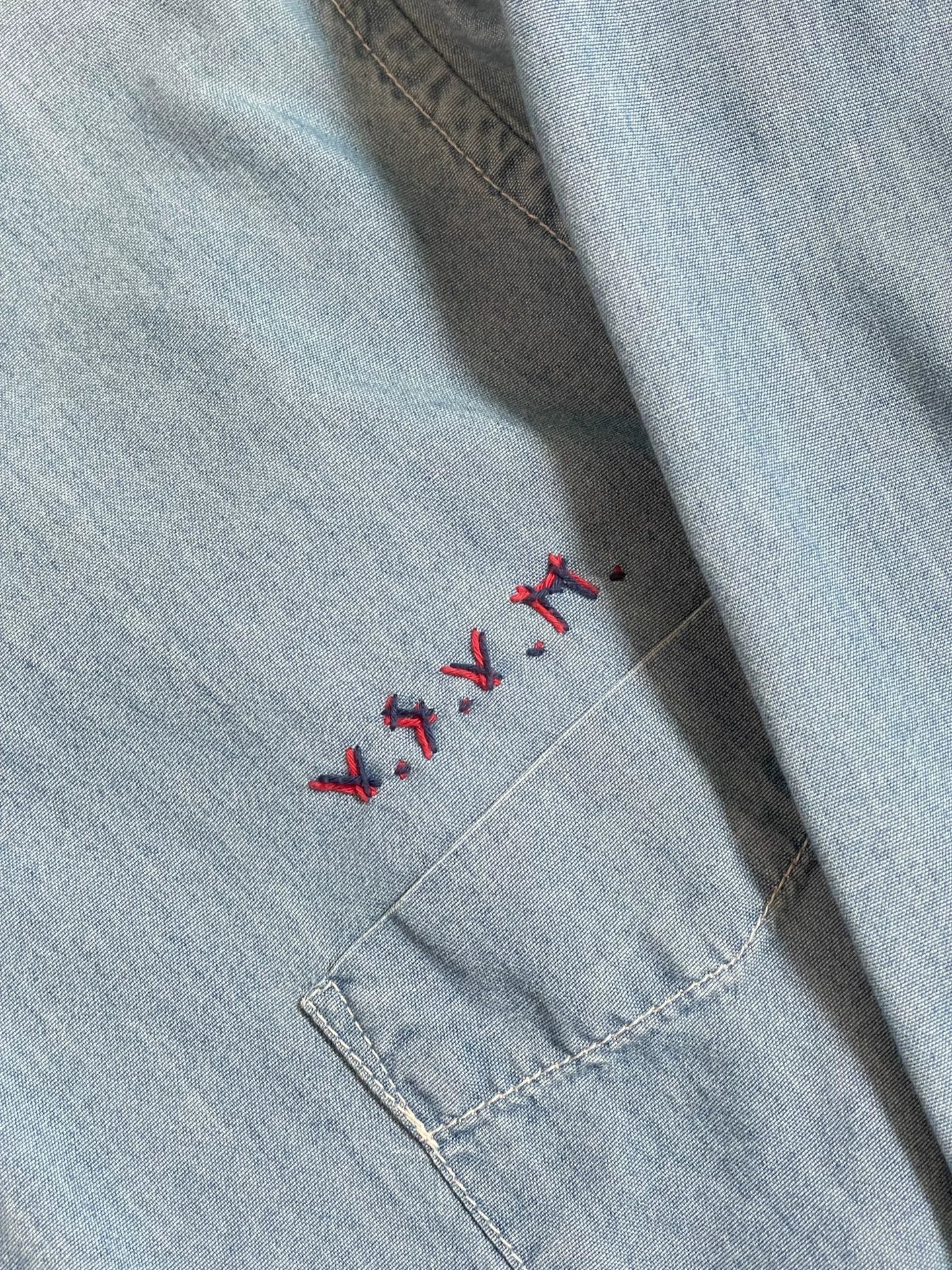 visvim jumbo denim shirt size 2