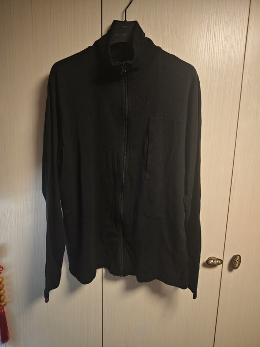 porter classic zip up jacket in black
