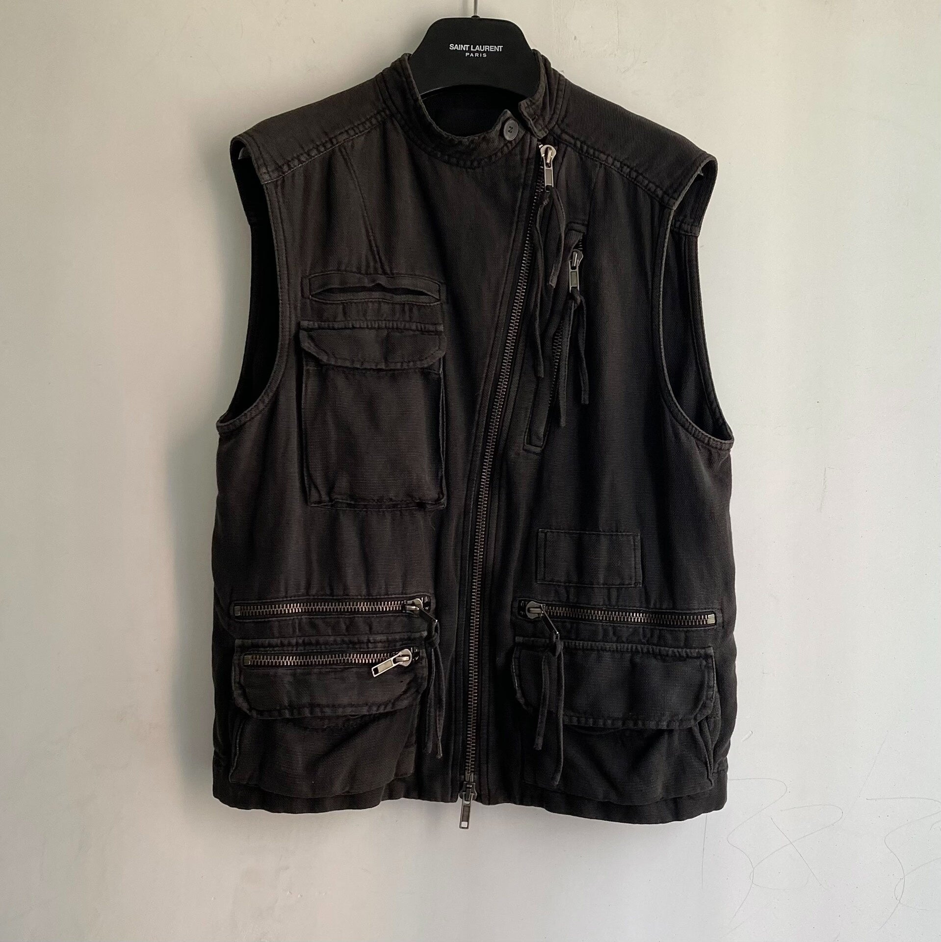 haider ackermann military multi-pocket vest