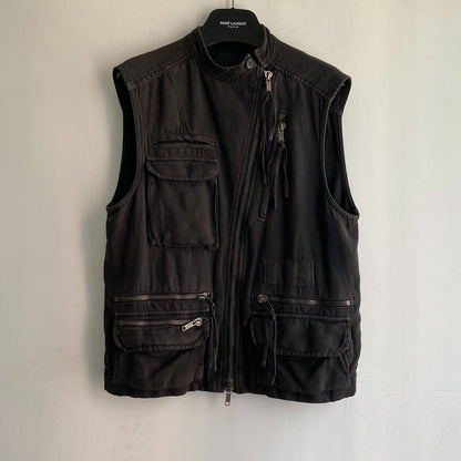 haider ackermann military multi-pocket vest