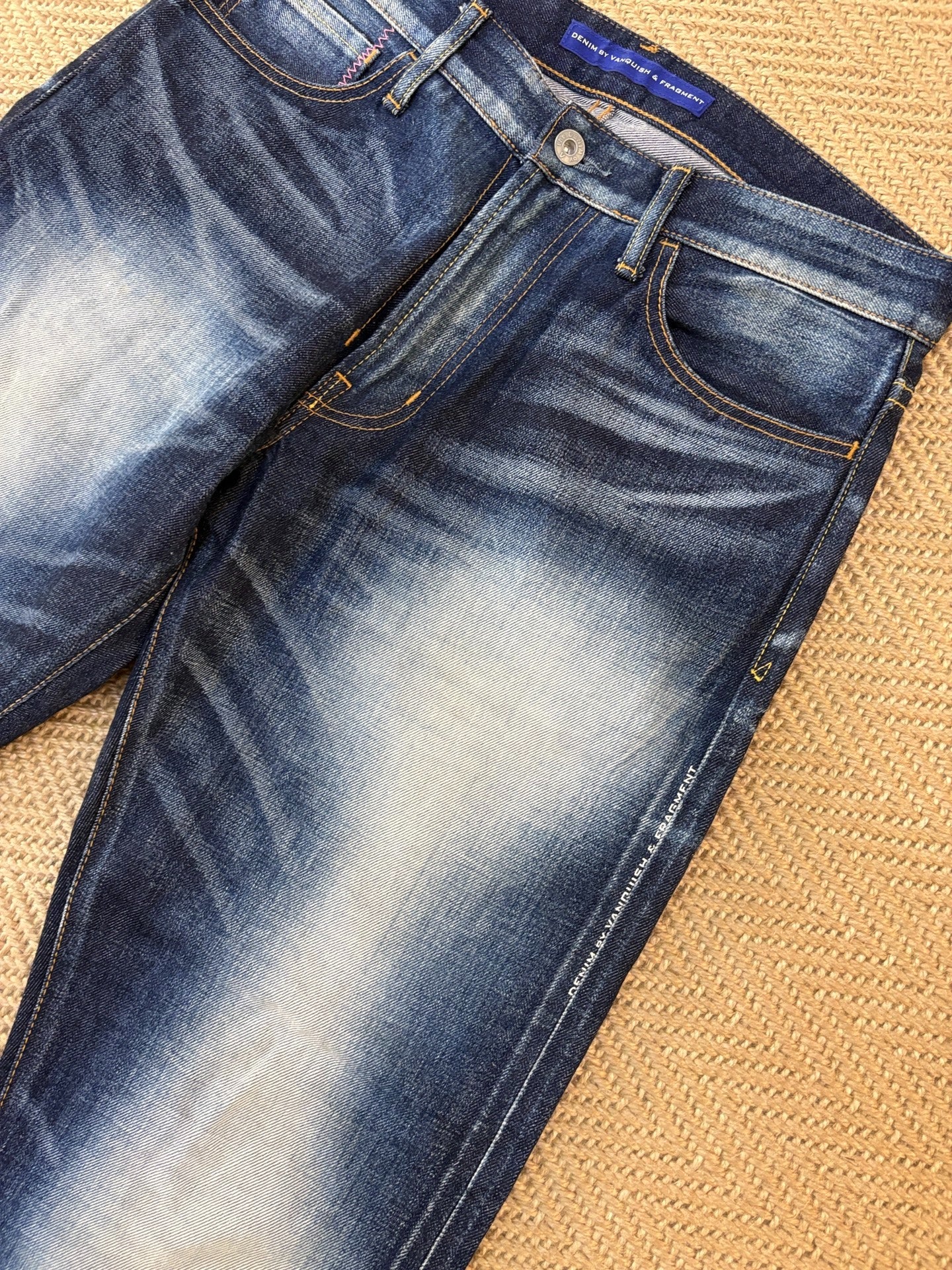 Denim by Vanquish & Fragment Washed Crop Jeans