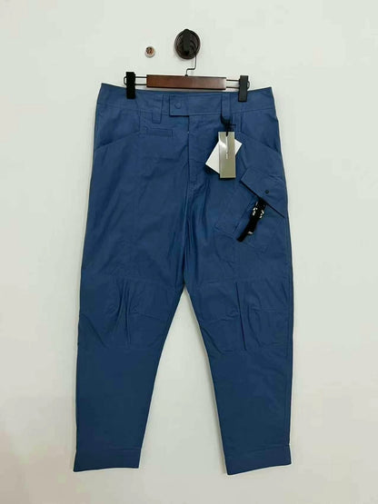 dior blue cargo pants with lock buckle