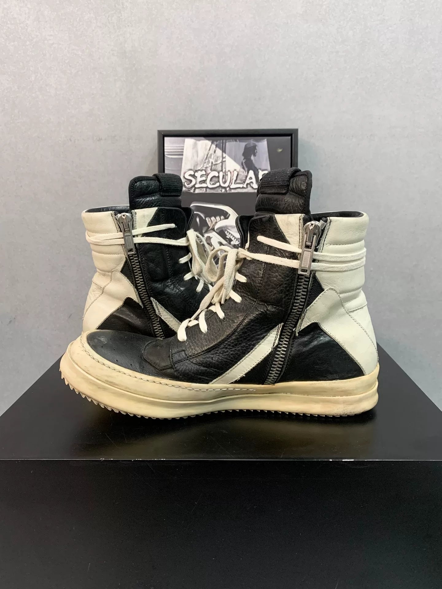 Rick Owens Geobasket High Top Sneakers