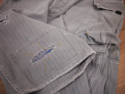 visvim veterans crash shorts in grey