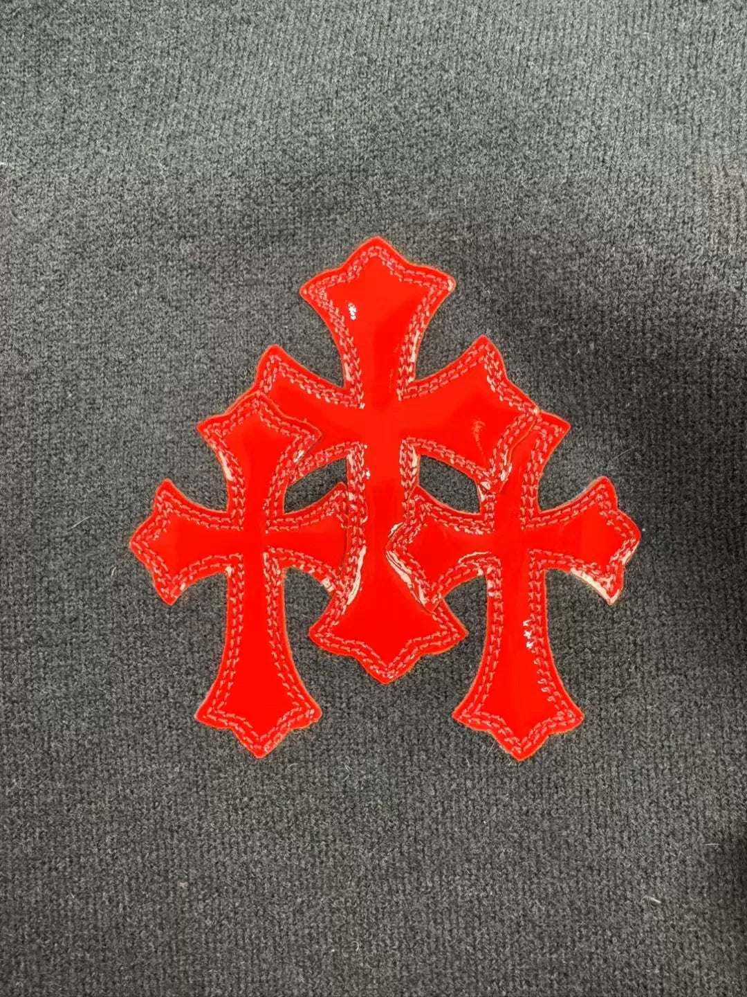 Chrome Hearts Red Cross Vine Sweater