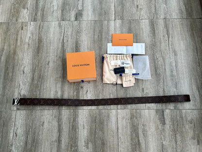 louis vuitton logo leather belt for men