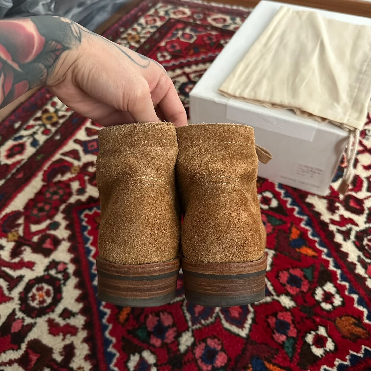 Visvim Brigadier Boots in Camel Color