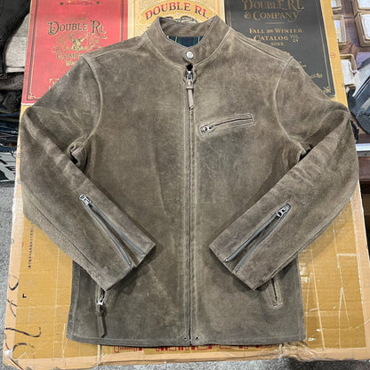 vintage ralph lauren brown leather jacket