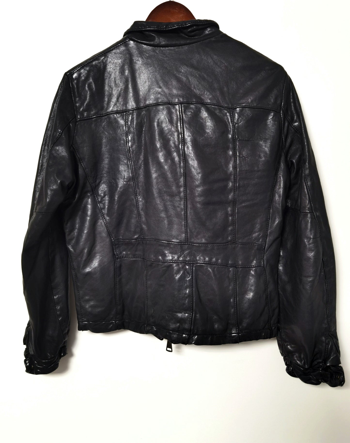Giorgio Brato Slim Fit Leather Jacket