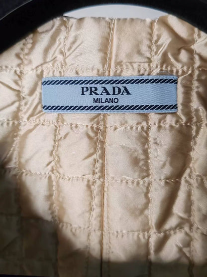 Prada Metal Triangle Cotton Vest