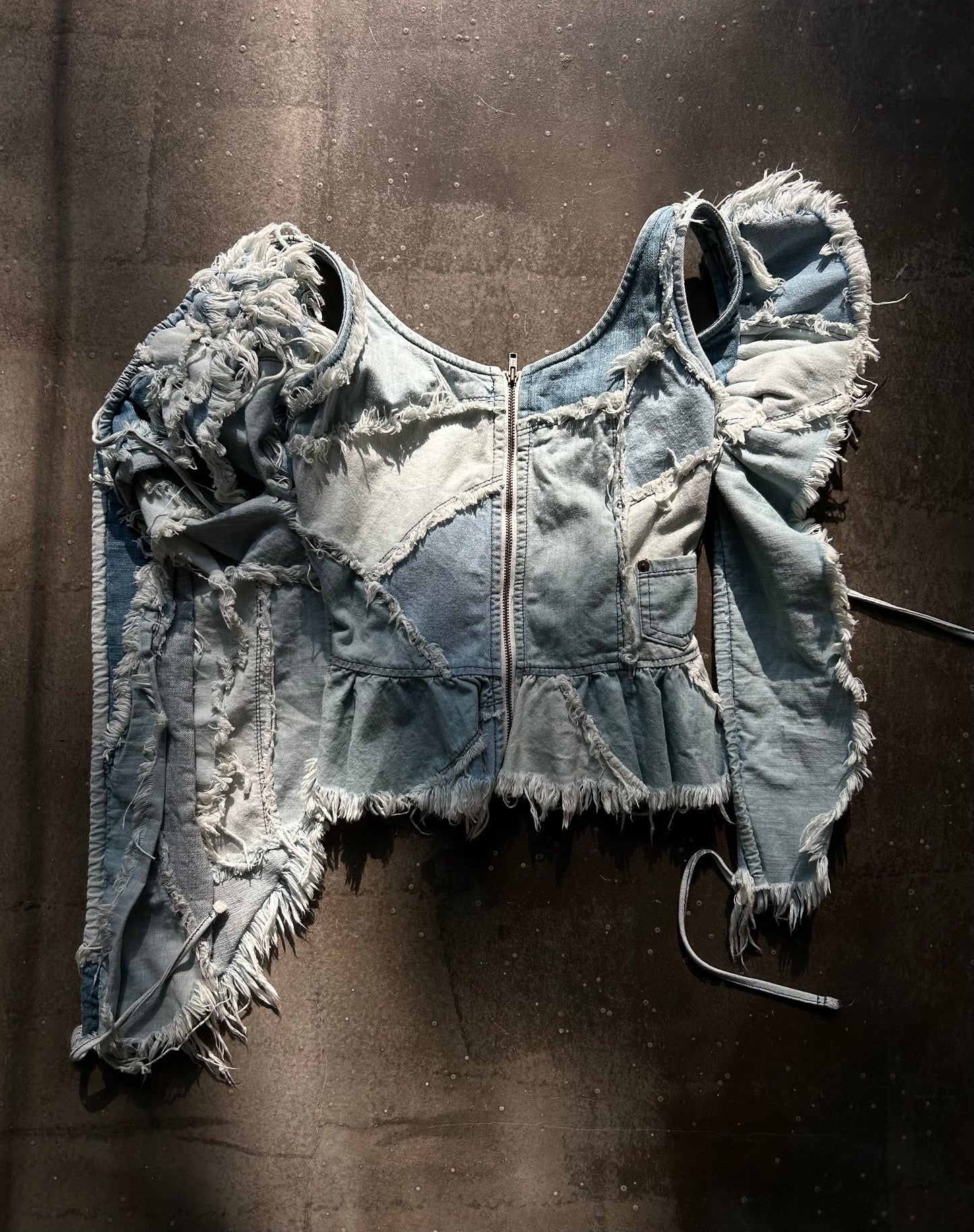 Nozomi Ishiguro Distressed Denim Vest
