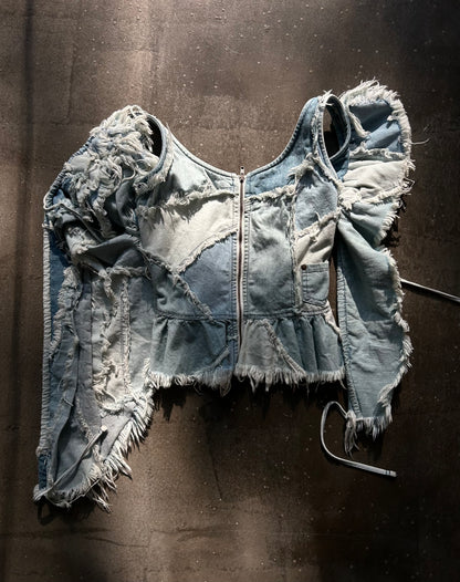 Nozomi Ishiguro Distressed Denim Vest