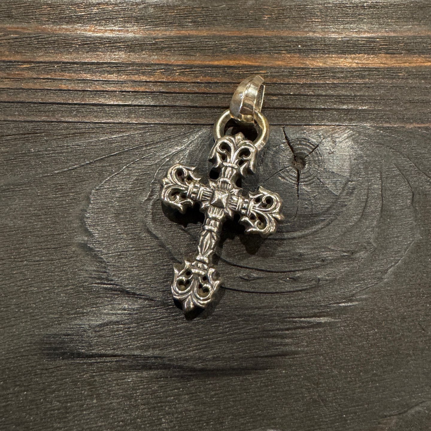 Chrome Hearts 925 Silver Cross Pendant