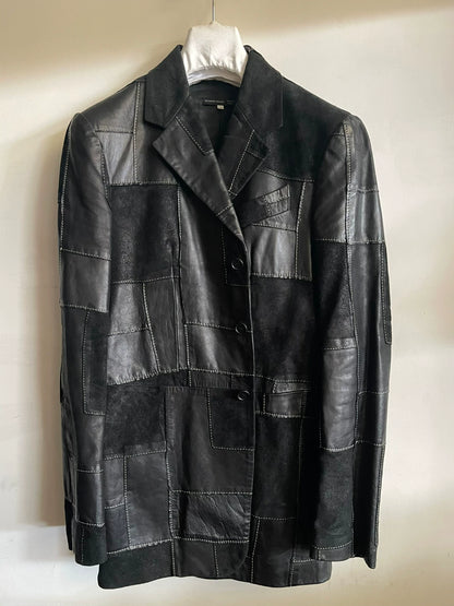 alexander mcqueen leather jacket from fw2000