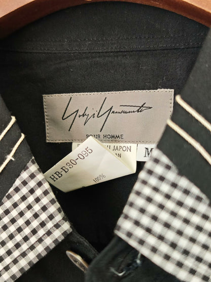 Yohji Yamamoto Pour Homme 95SS Collar Embroidered Shirt