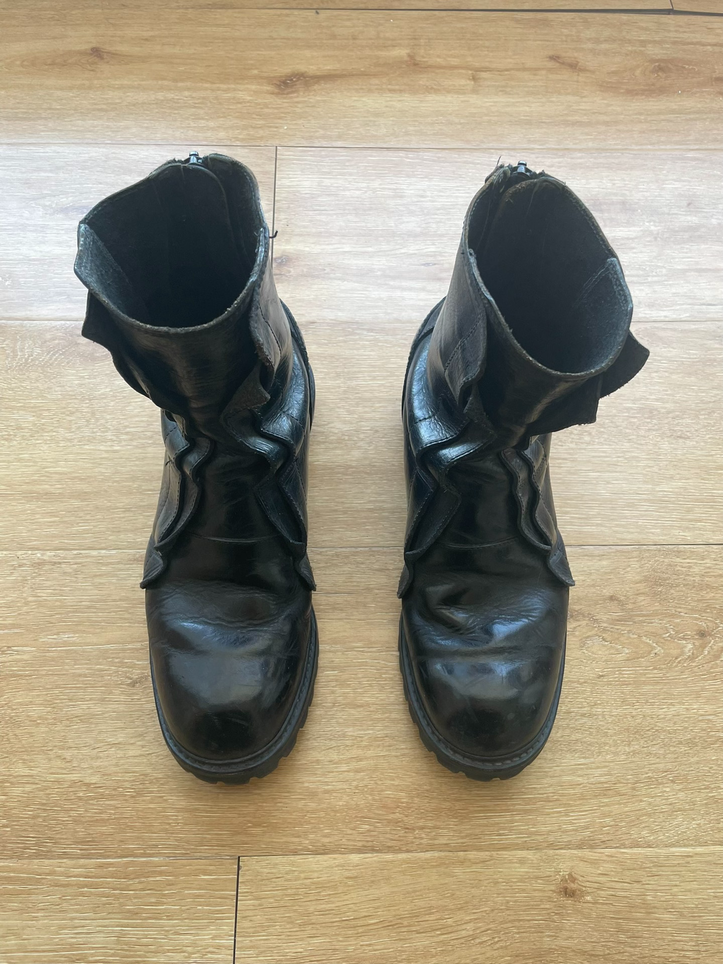 Julius 7 Rear Zip Engineer Boots