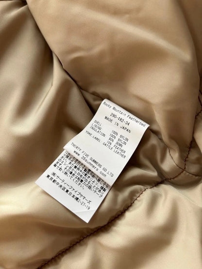 rocky mountain down vest in brown color