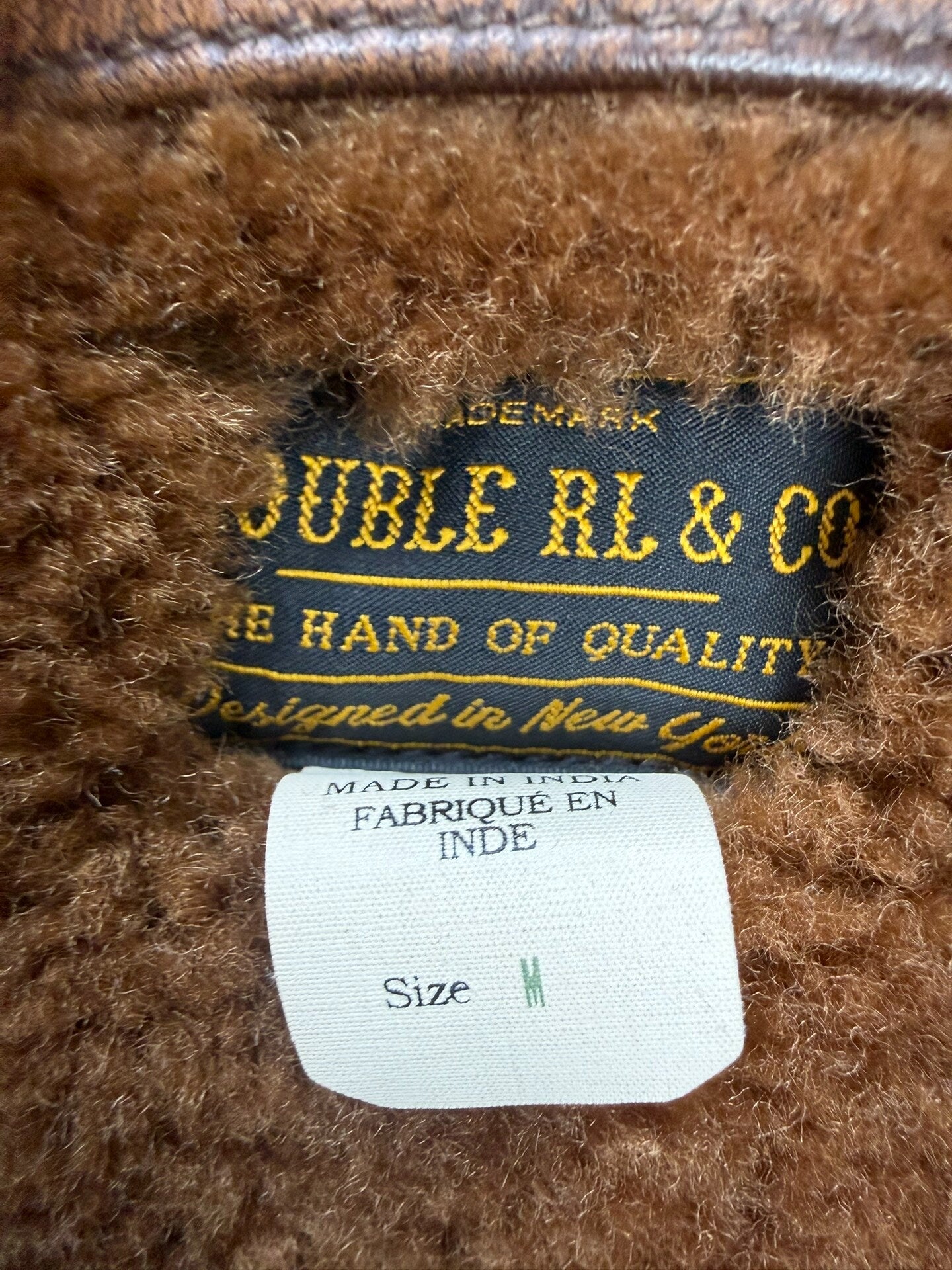 DOUBLE RL Shearling Farmer Coat
