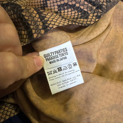 Wacko Maria Snake Print Long Sleeve Shirt