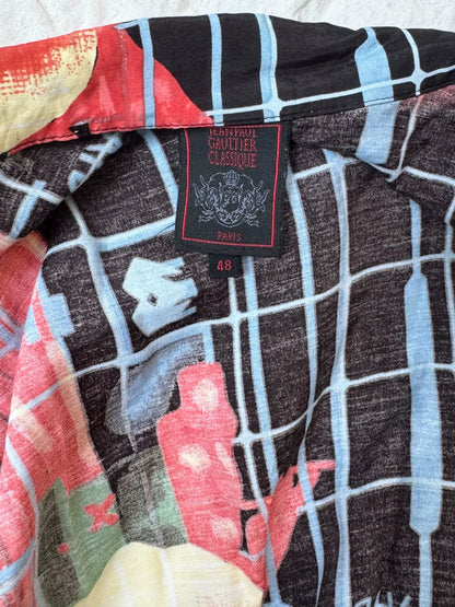 1996ss Jean Paul Gaultier Psychedelic Portrait Shirt