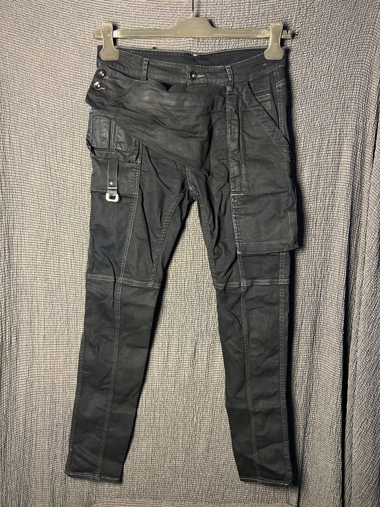 Rick Owens 19ss Waxed Biker Jeans