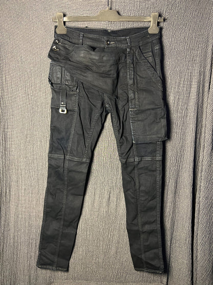 Rick Owens 19ss Waxed Biker Jeans