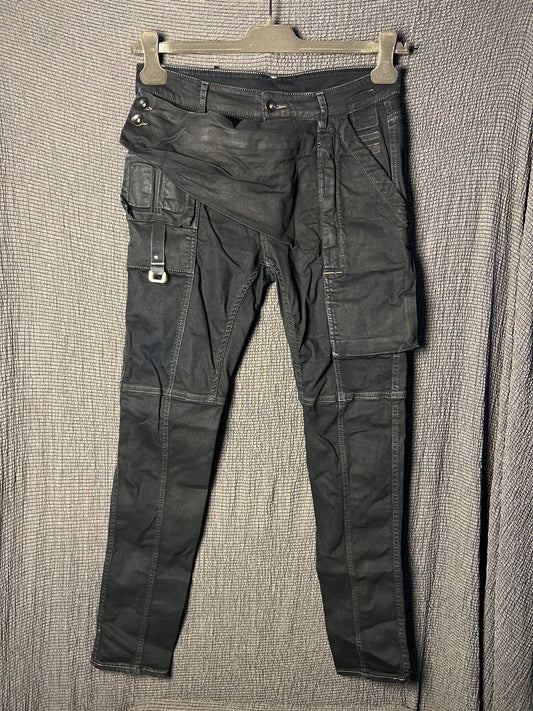 Rick Owens 19ss Waxed Biker Jeans