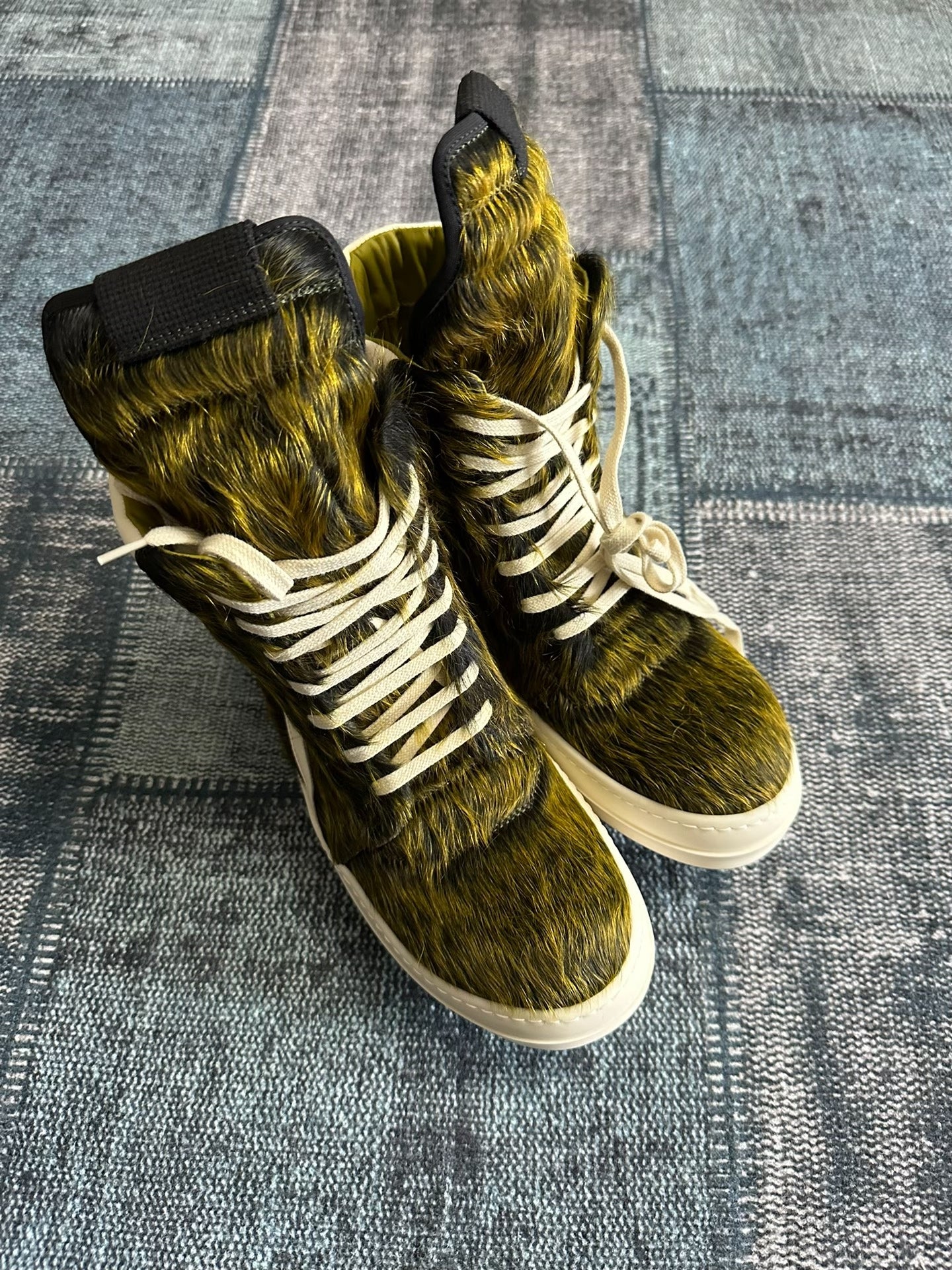 Rick Owens 23AW Luxor Acid Green Horsehair