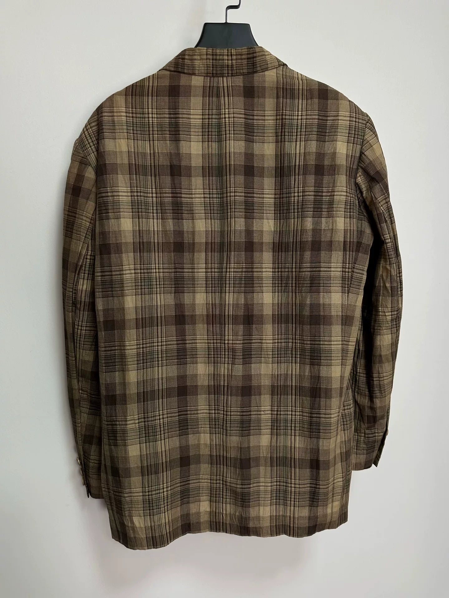 plaid linen jacket for men