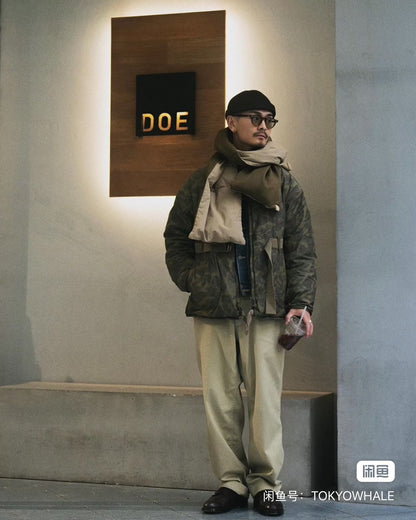 visvim down muffler scarf in ivory