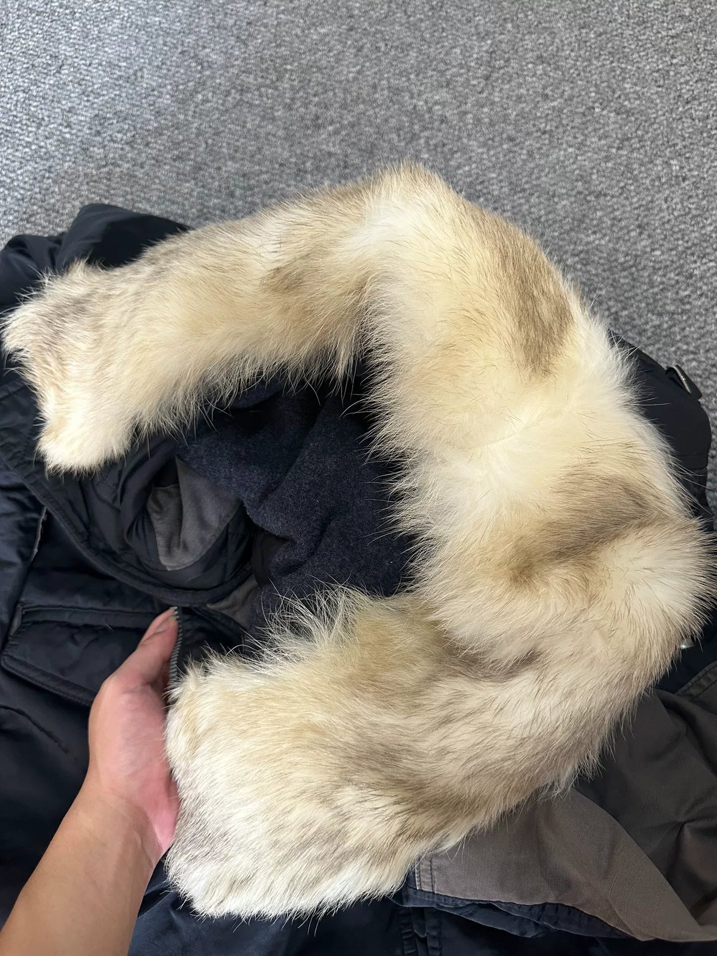 visvim 17AW Wolf Fur Coat