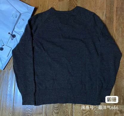 visvim 17AW college knit long sleeve sweater
