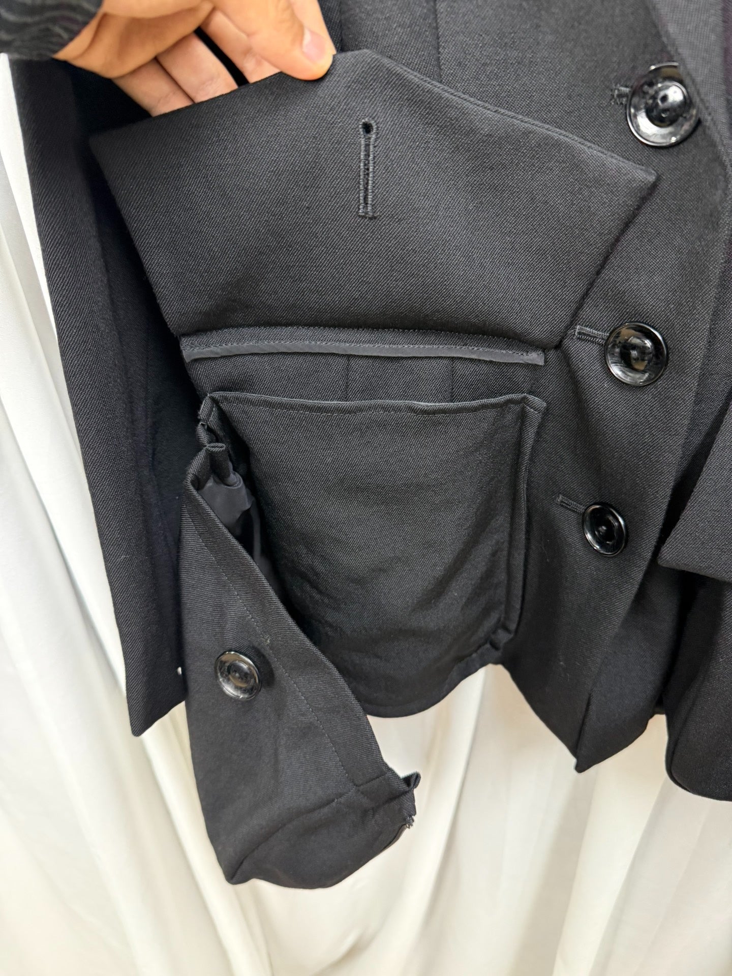 Yohji Yamamoto 23AW Waist-Cinched Jacket