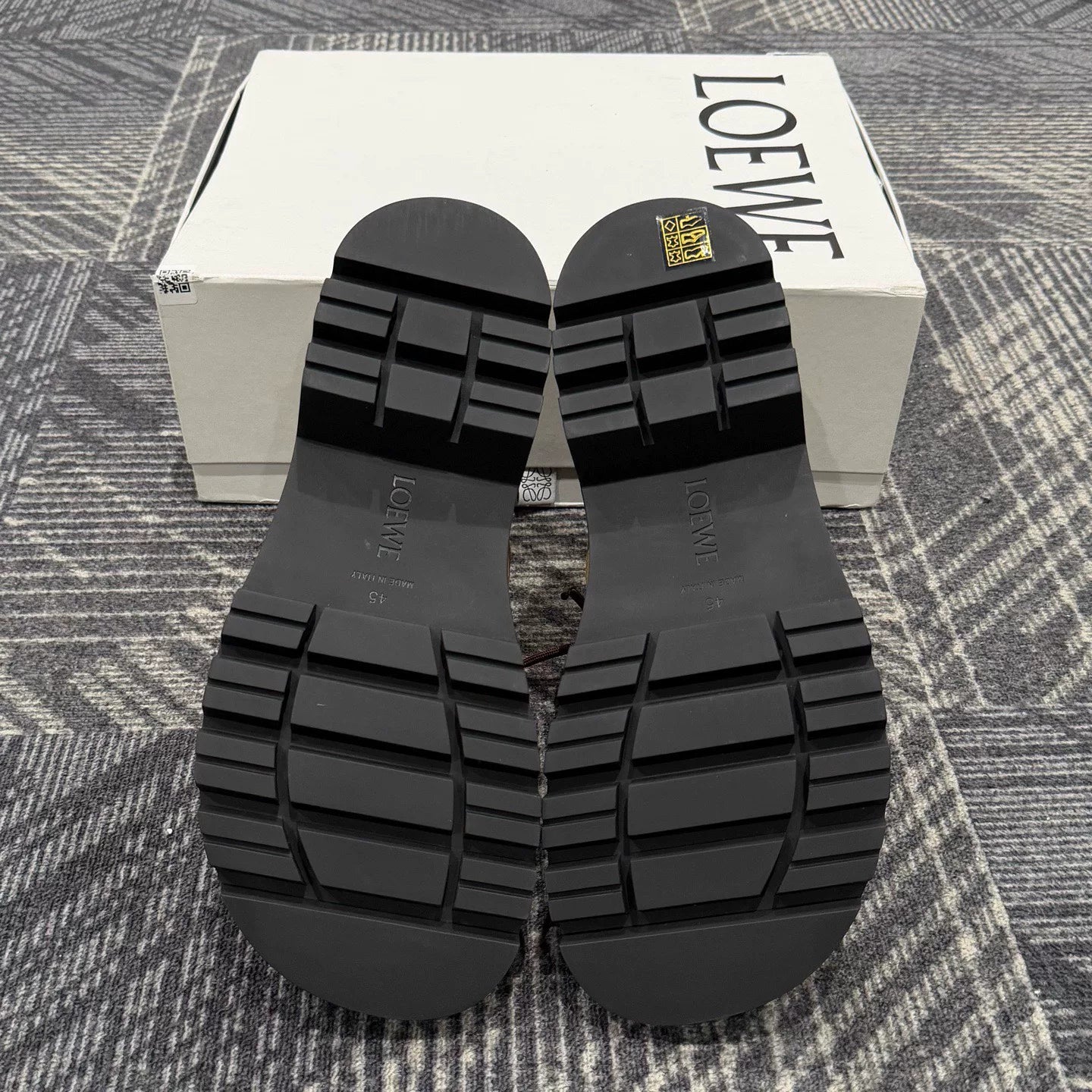 Loewe Sierra Yellow Suede Ankle Boots